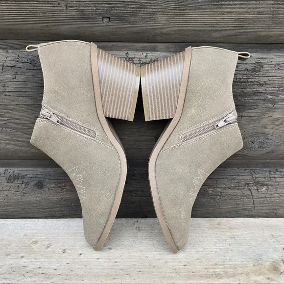 Jellypop NEW Nethera Western Boho Taupe Block Heel Comfort Bootie 8.5M - Picture 10 of 14